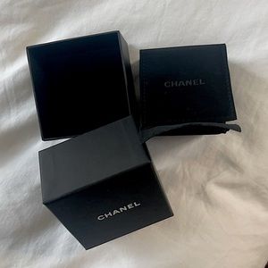 Chanel box and earring pouch
